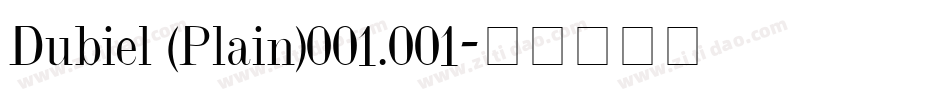 Dubiel (Plain)001.001字体转换